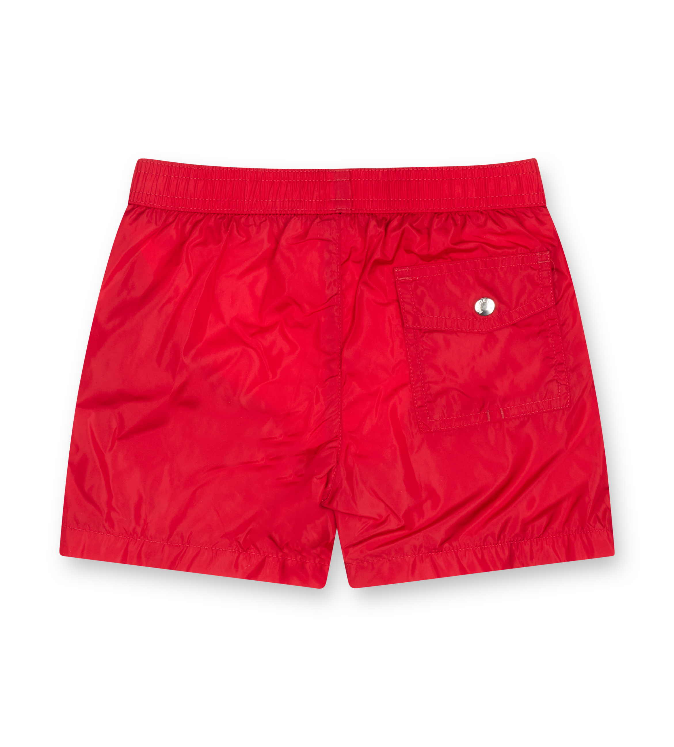 Moncler Boys Logo Swim Shorts in Red (Kids)