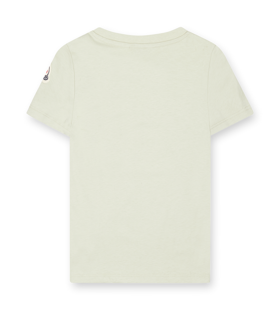 Moncler Branded Cotton T-Shirt in Light Green
