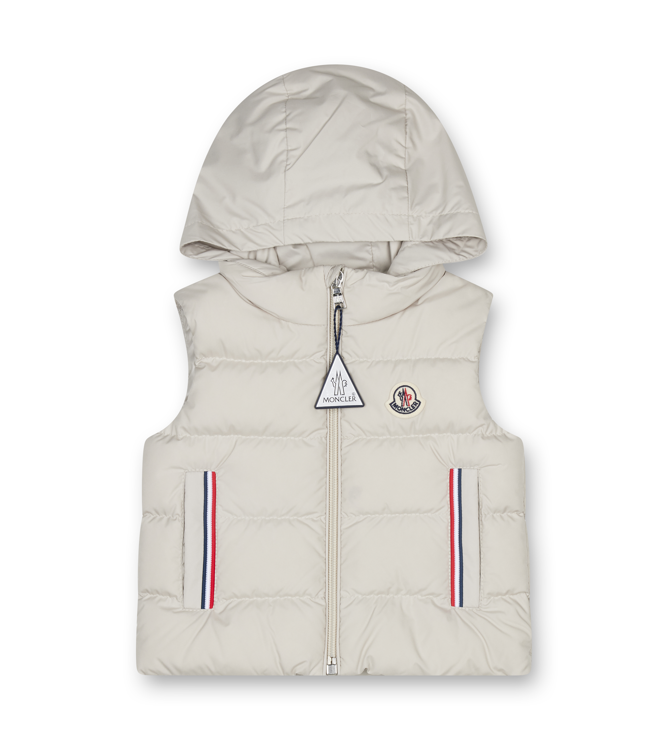 Moncler Buang Down Gilet Vest in Light Beige (Baby/Toddler)