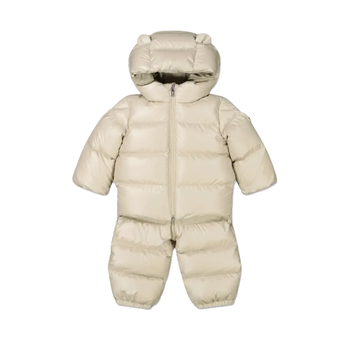 Baby Deidre Down Puffer Snowsuit Set in Cream