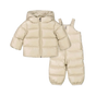 Baby Deidre Down Puffer Snowsuit Set in Cream