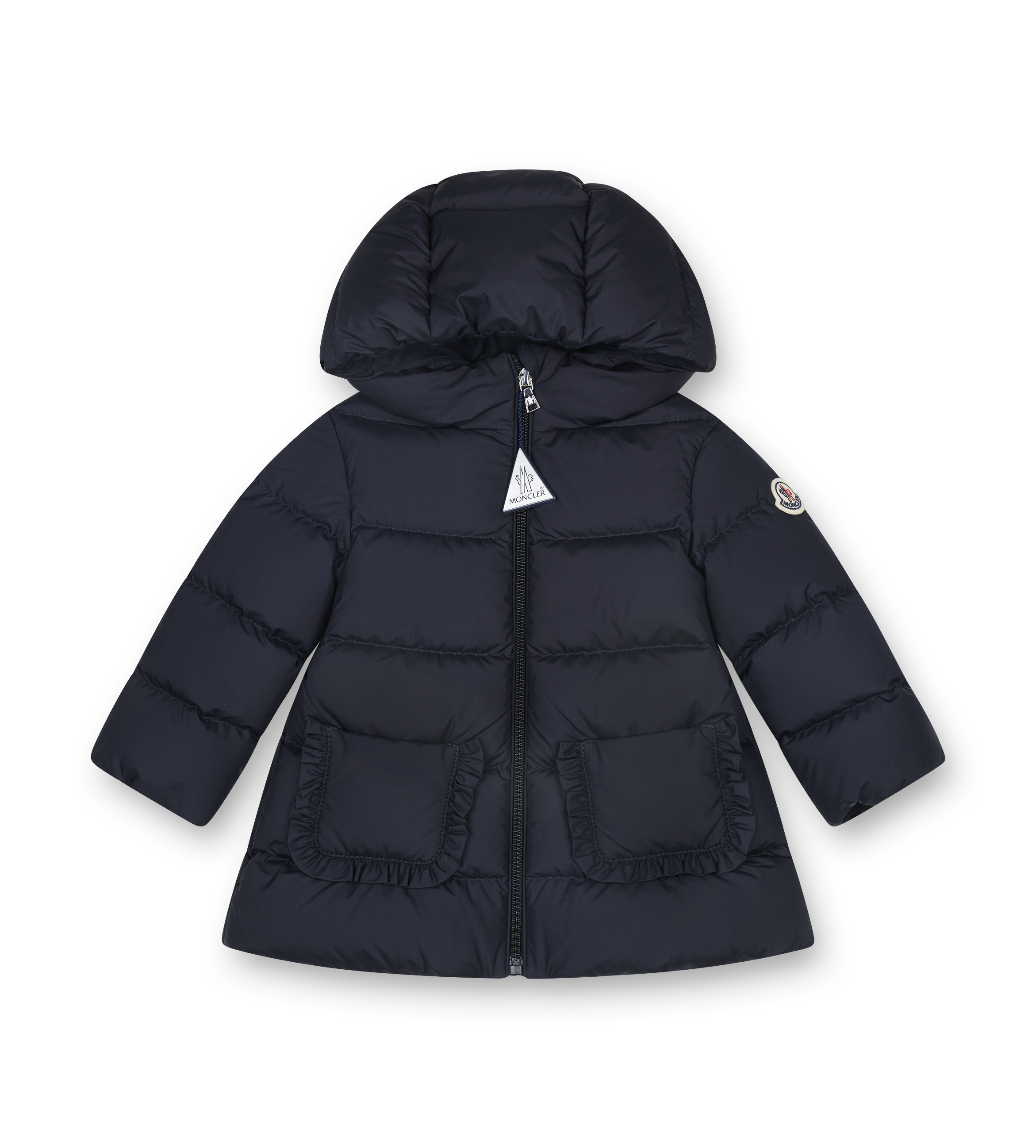 Moncler Enfant Molan Hooded Down Jacket in Navy (Kids)