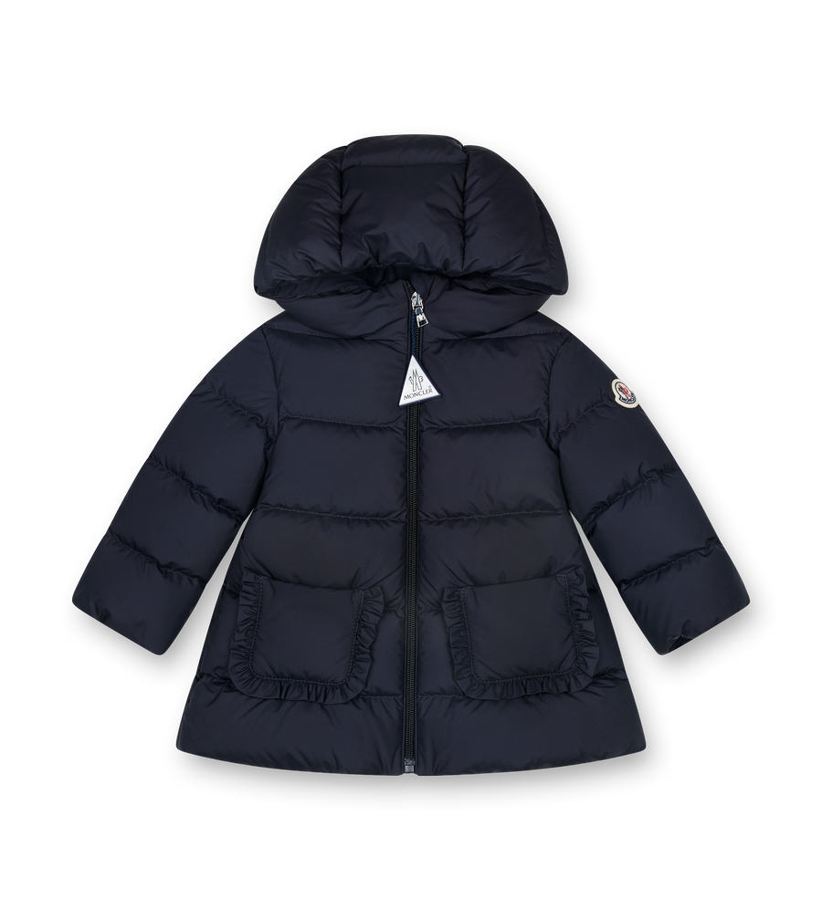 Moncler Enfant Molan Hooded Down Jacket in Navy (Kids)