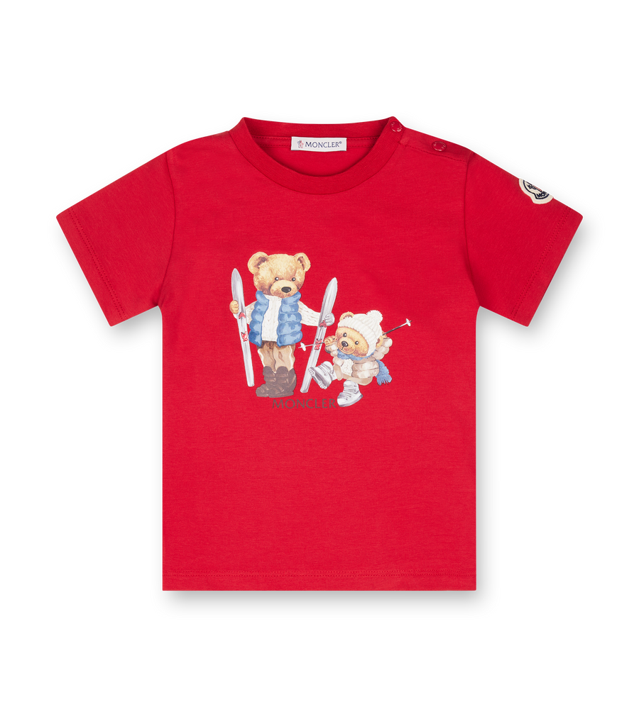 Moncler Enfant Teddy Bear Motif Cotton T-shirt (Baby)