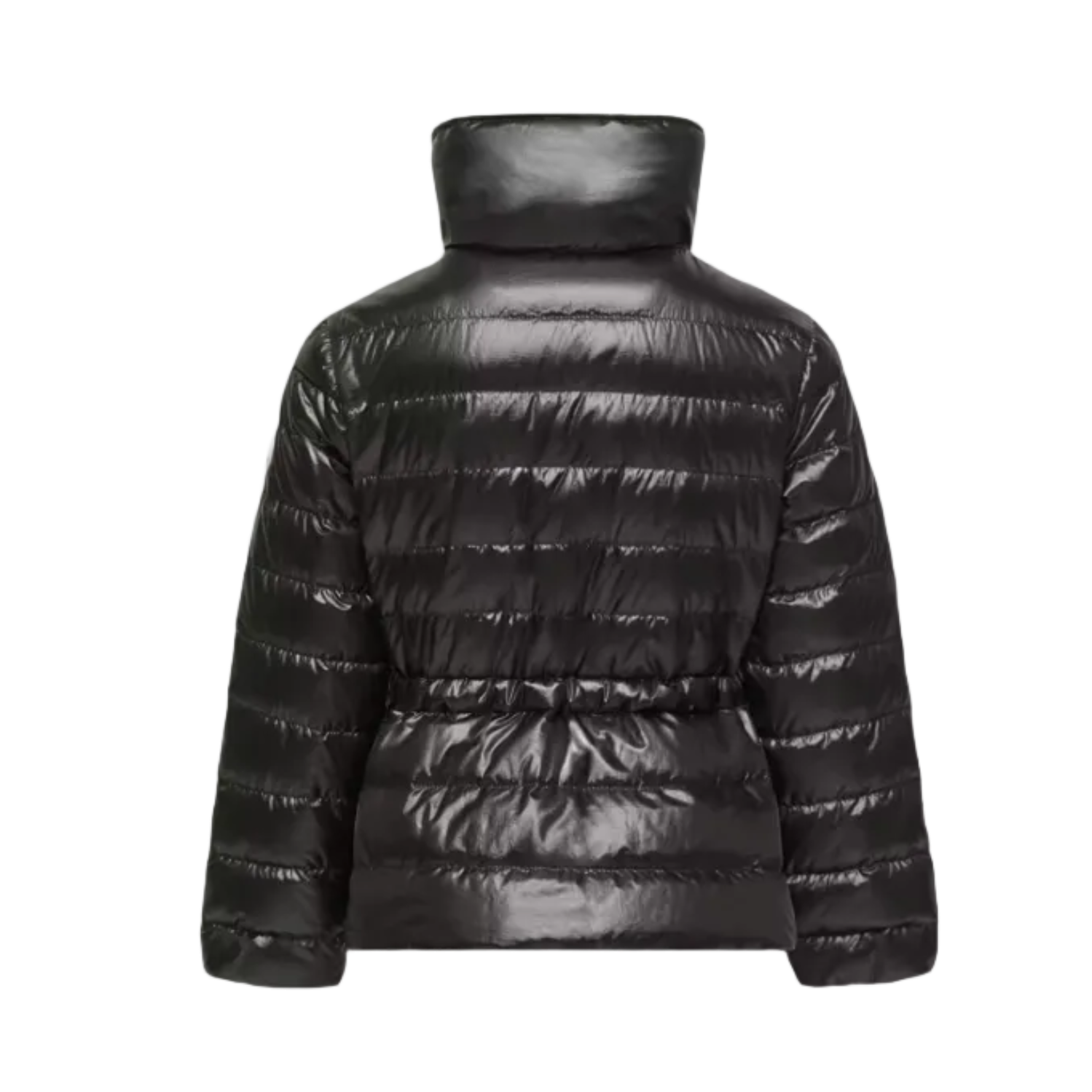 Moncler Fem Hooded Down Jacket in Black