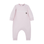 Baby Logo Cotton Baby Grow Romper in Light Pink