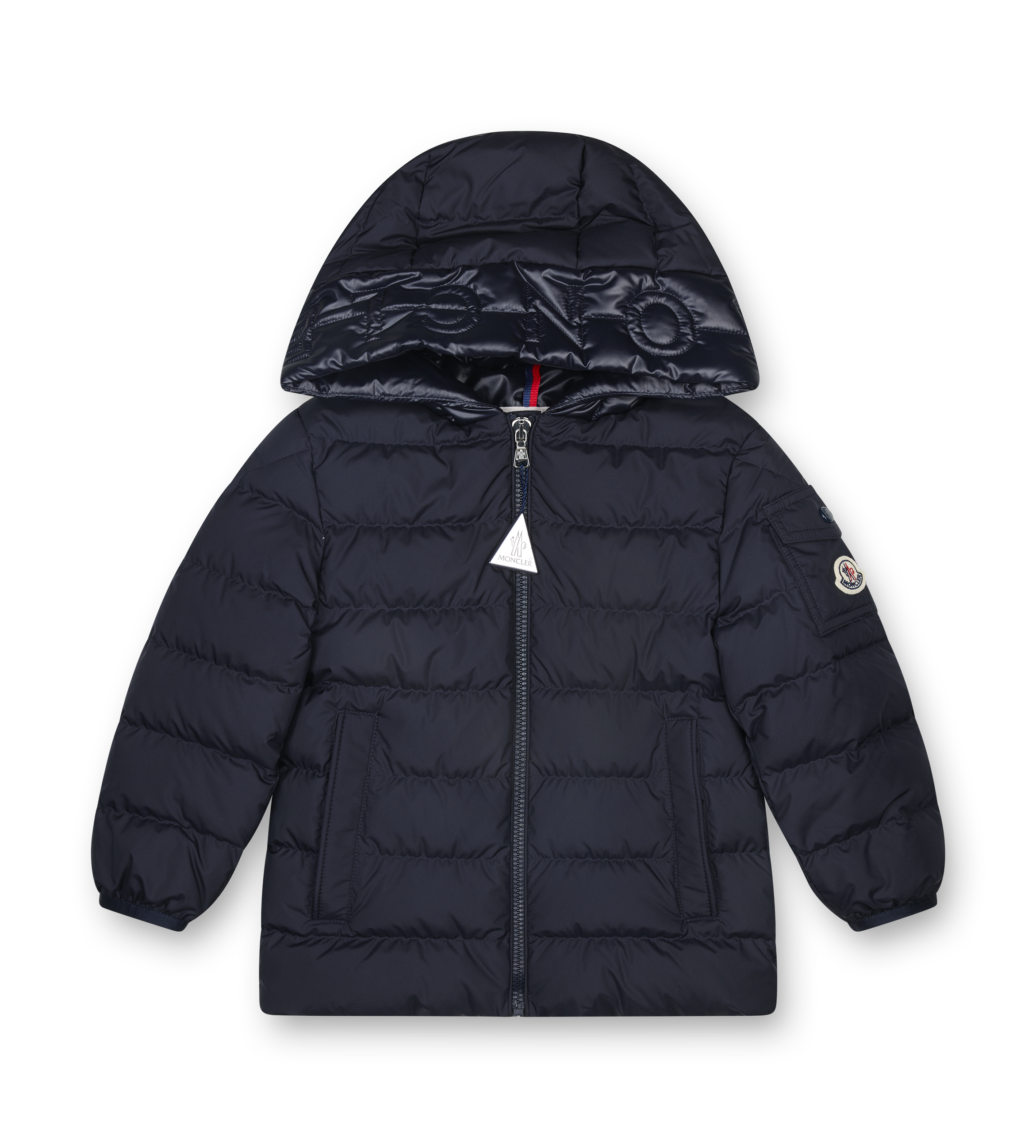 Moncler Najan Hooded Down Jacket in Navy (Kids)