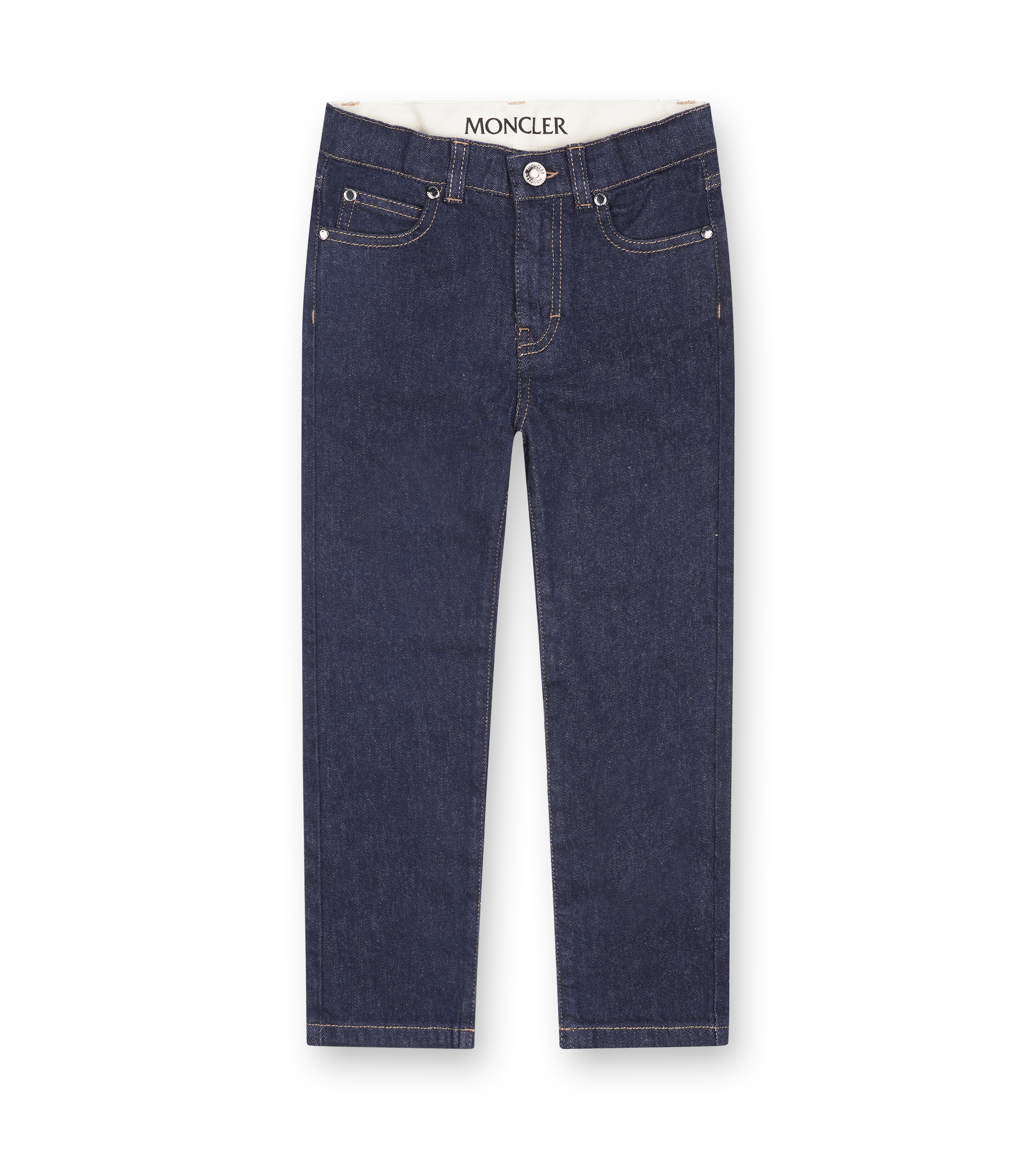 Moncler Straight Leg Jeans in Navy
