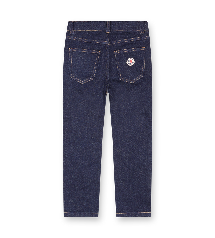 Moncler Straight Leg Jeans in Navy