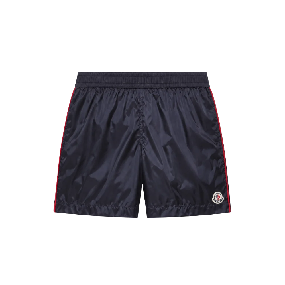 Baby Driekleurig getrimde zwembroek Shorts bij de marine