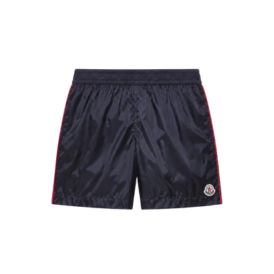 Baby Driekleurig getrimde zwembroek Shorts bij de marine