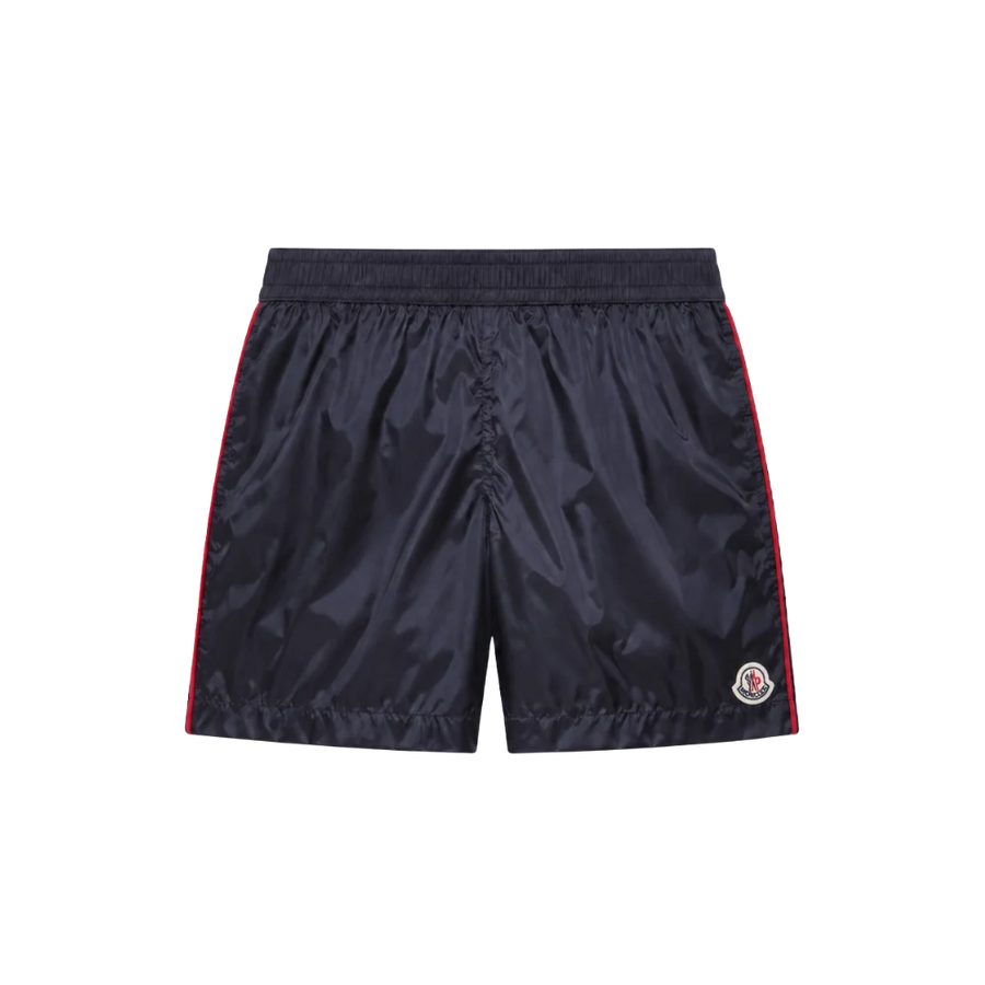 Baby Driekleurig getrimde zwembroek Shorts bij de marine