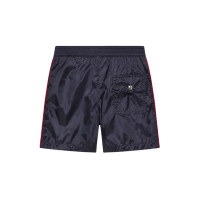 Baby Driekleurig getrimde zwembroek Shorts bij de marine