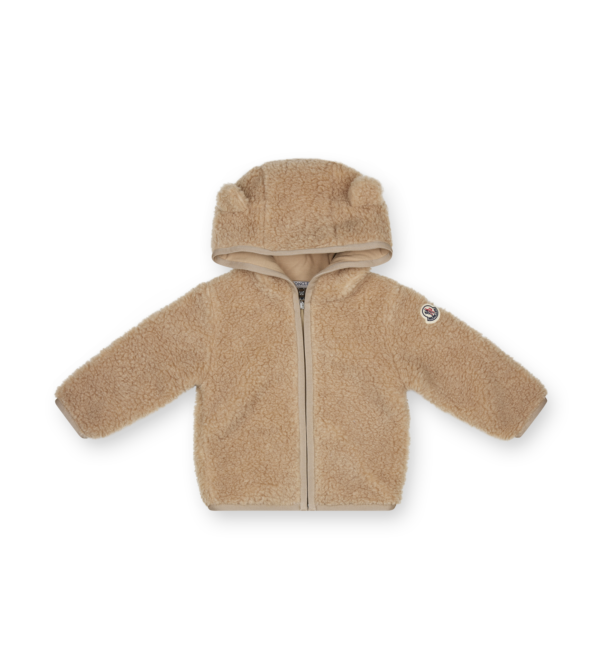 teddy bear zip up plush hoodie jacket