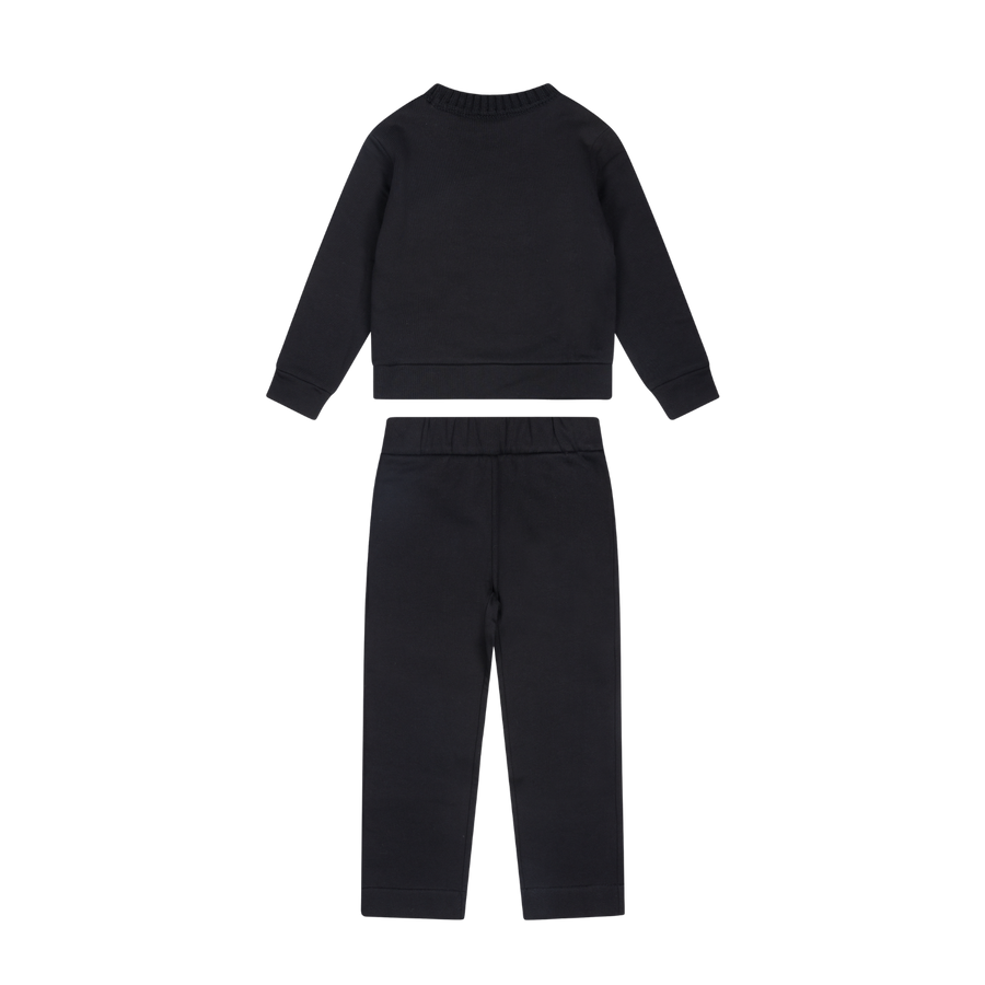Moncler Wool-Trimmed Cotton Tracksuit Set in Navy (Kids)
