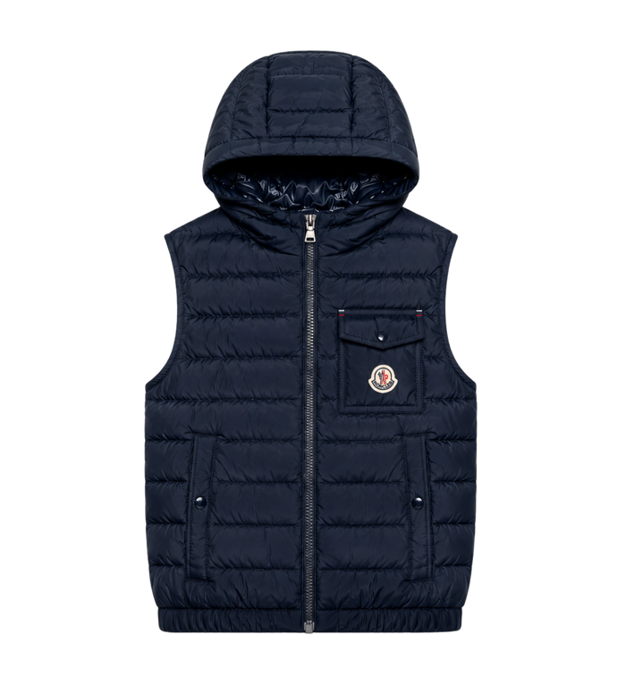 Kids Wystan donsbodywarmer marineblauw
