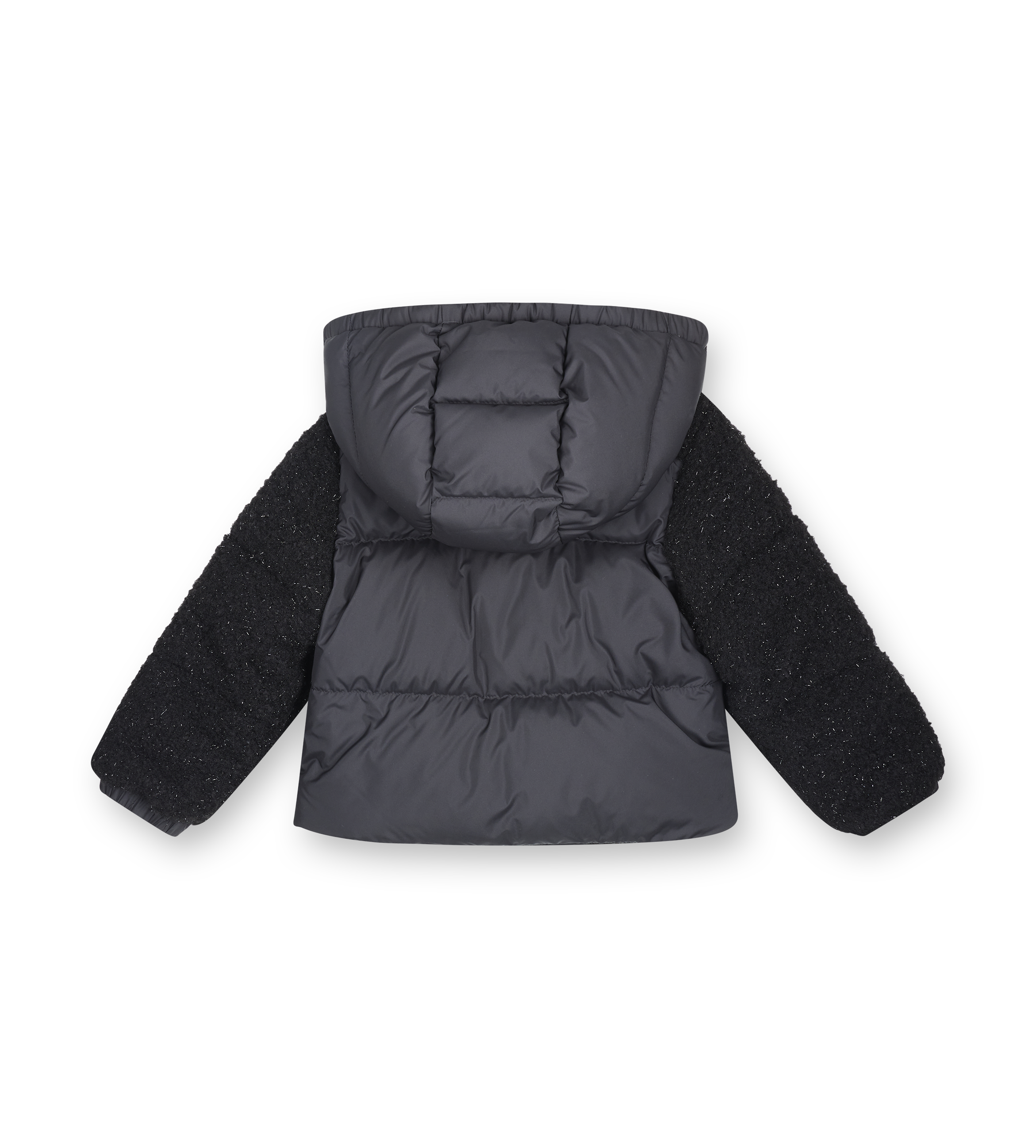 Moncler Zambiaga Teddy Hooded Down Jacket in Black