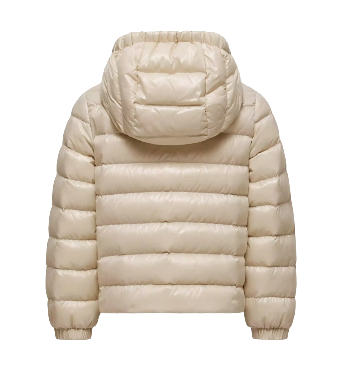 Moncler Ela Donsjack met Capuchon in Lichtbeige 