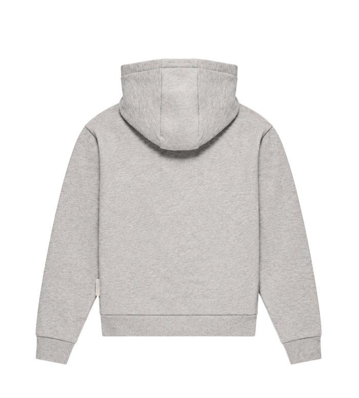 Kids Katoenfleece Zip-Up Hoodie Grijs