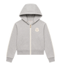 Kids Katoenfleece Zip-Up Hoodie Grijs