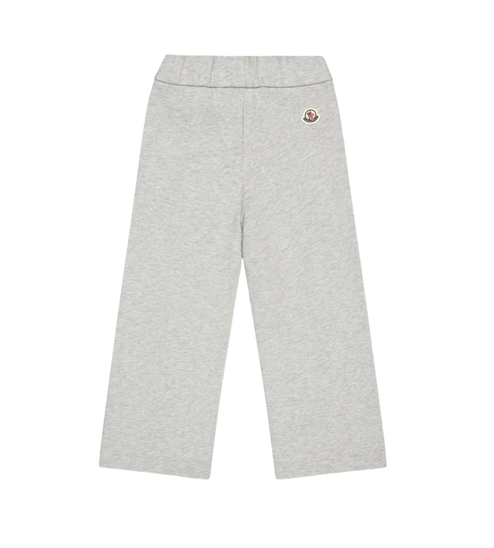 Kids Katoenfleece Trimmed Trainingsbroek Grijs