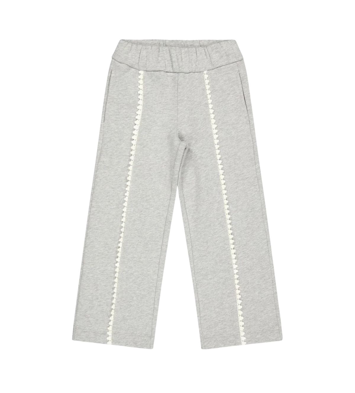 Kids Joggings Broek Ribbel Grijs 