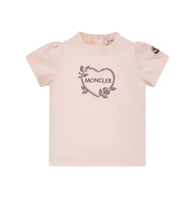 Baby Girls Stretch Cotton Jersey T-Shirt Pink