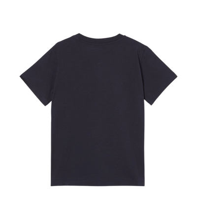 Kids Katoenen T-shirt met logoprint Marineblauw
