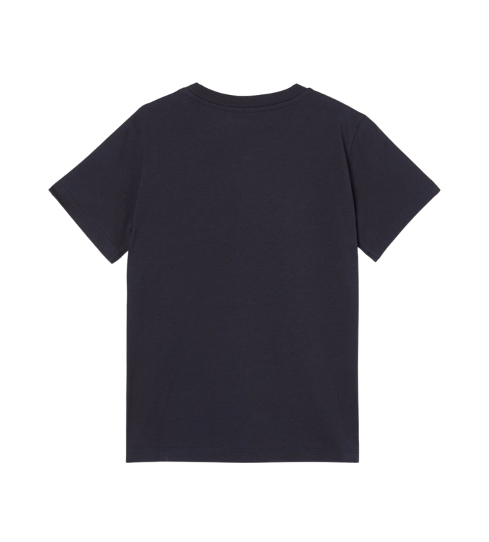 Kids Katoenen T-shirt met logoprint Marineblauw