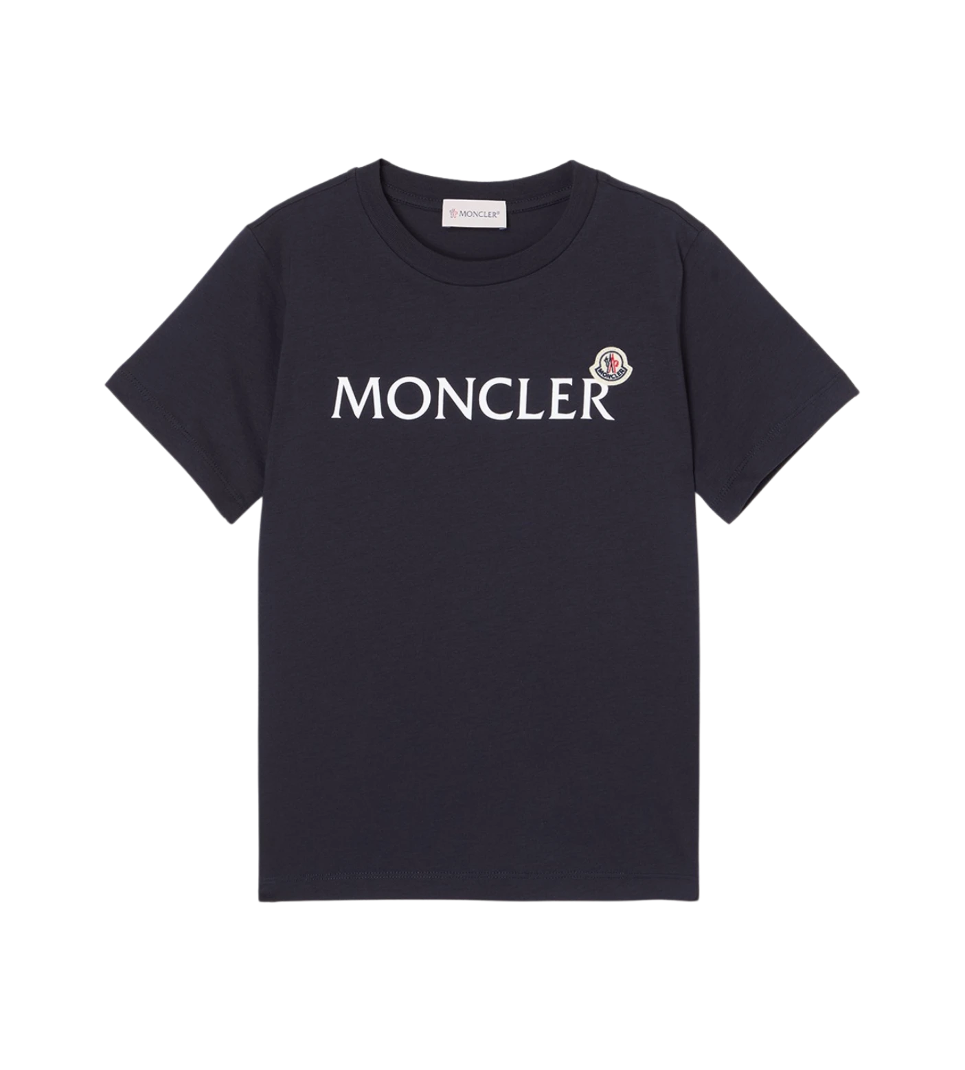 Kids Katoenen T-shirt met logoprint Marineblauw
