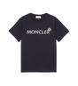Kids Katoenen T-shirt met logoprint Marineblauw