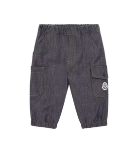 Baby Boys Logo Denim Trousers Blue Denim