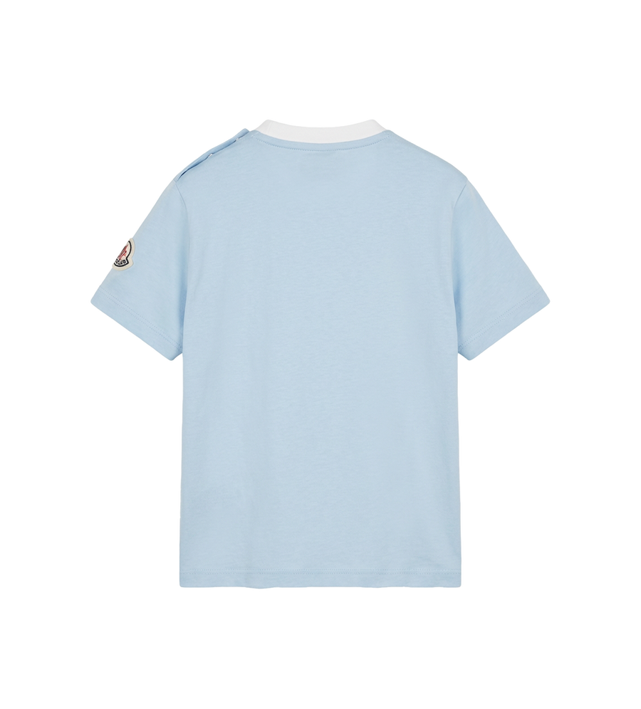 Moncler Enfant Graphic T-Shirt in Light Blue