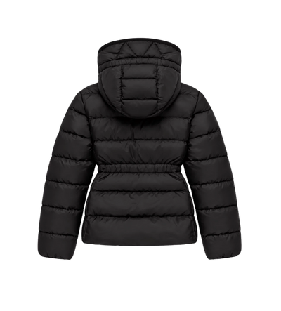 Kids Avoce donsjack met capuchon zwart