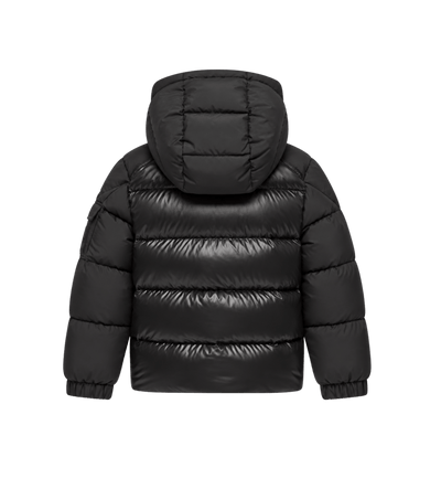 Hyoseris donsjack met capuchon zwart