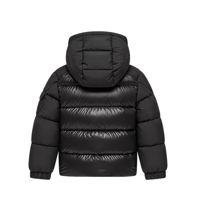 Hyoseris donsjack met capuchon zwart