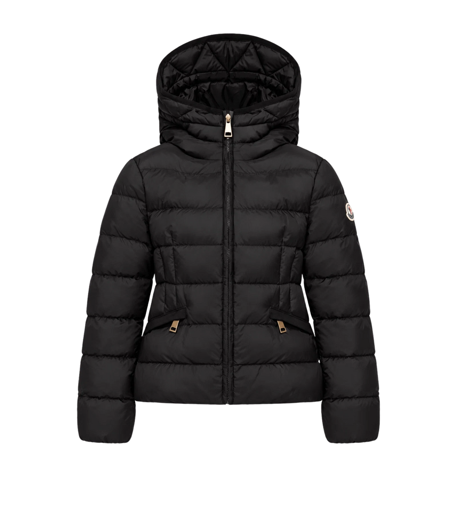 Kids Avoce donsjack met capuchon zwart