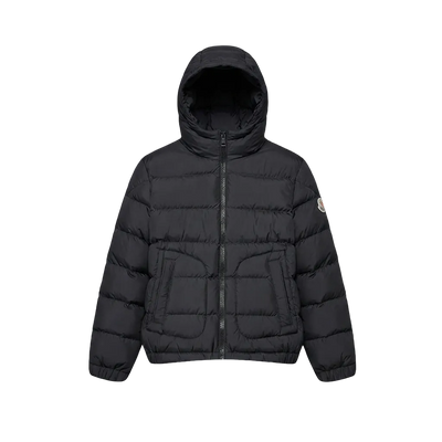 Kids Boys Grecois Hooded Down Jacket in Black