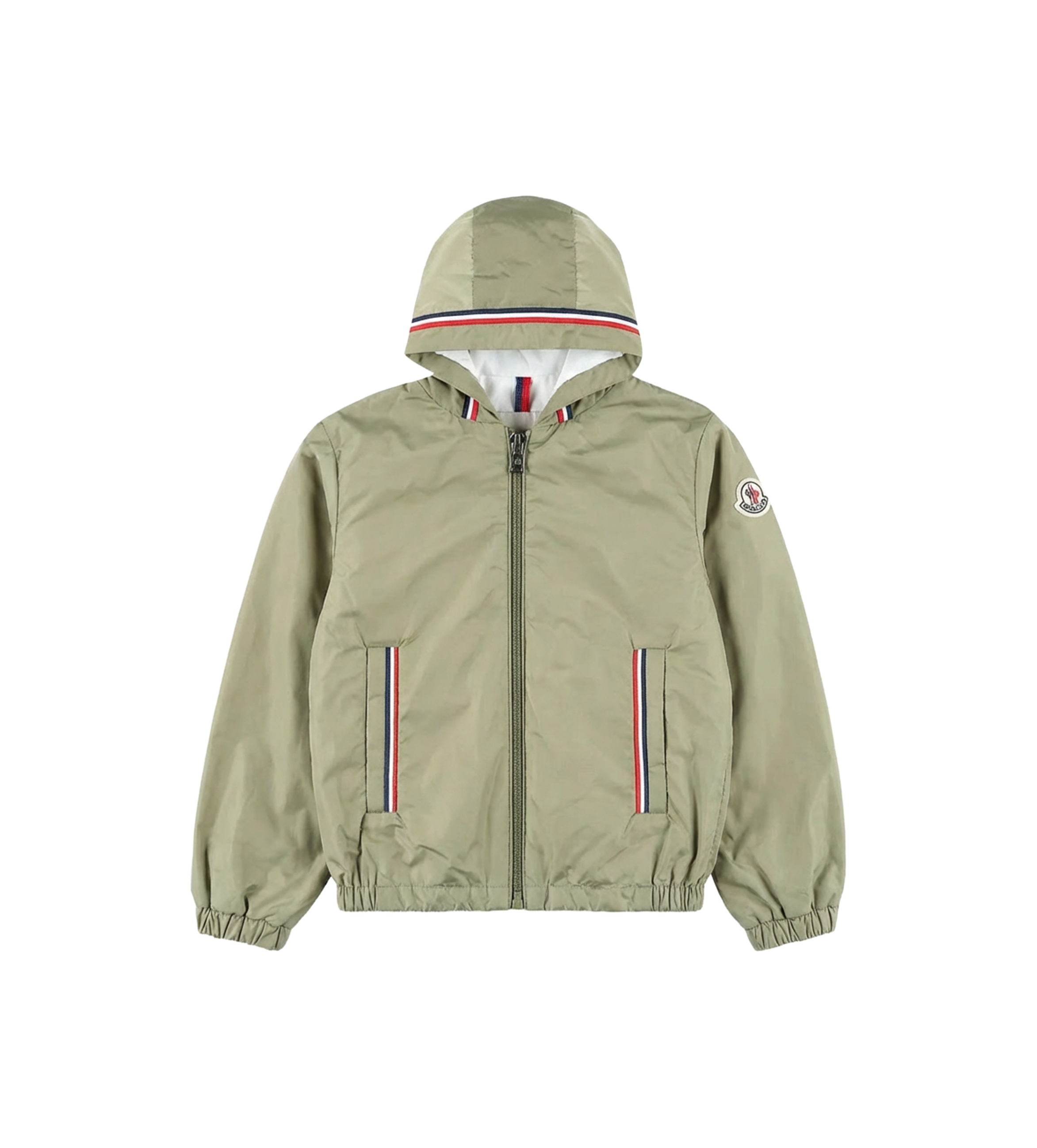 Moncler Enfant Granduc jack met capuchon in groen