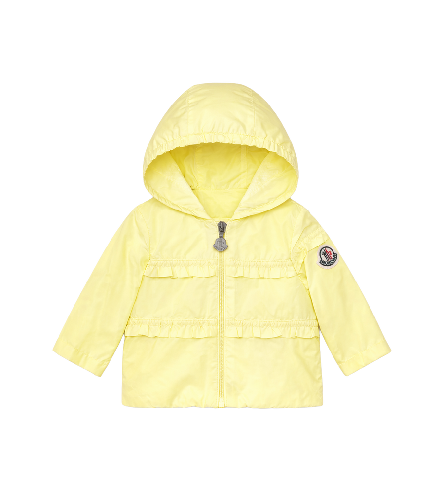 Moncler Enfant Hiti Hooded Rain Jacket in Yellow