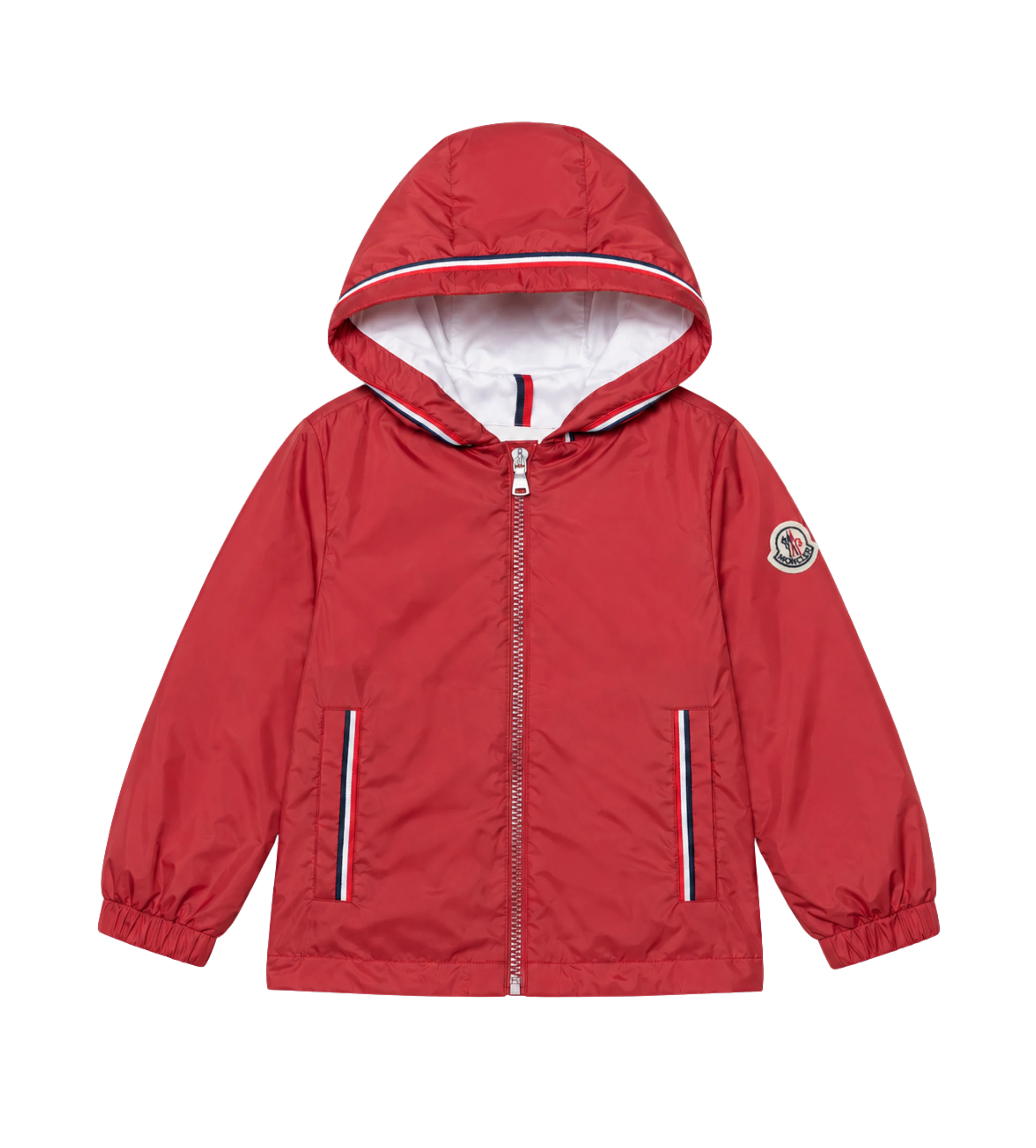 Moncler Enfant Granduc Jas met capuchon in rood