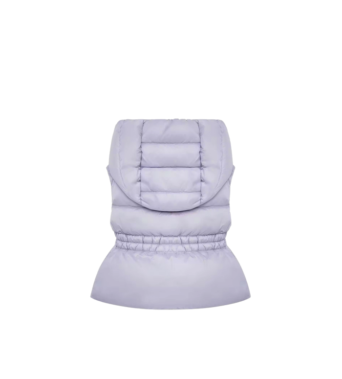 Baby Una donsbodywarmer met capuchon Lila