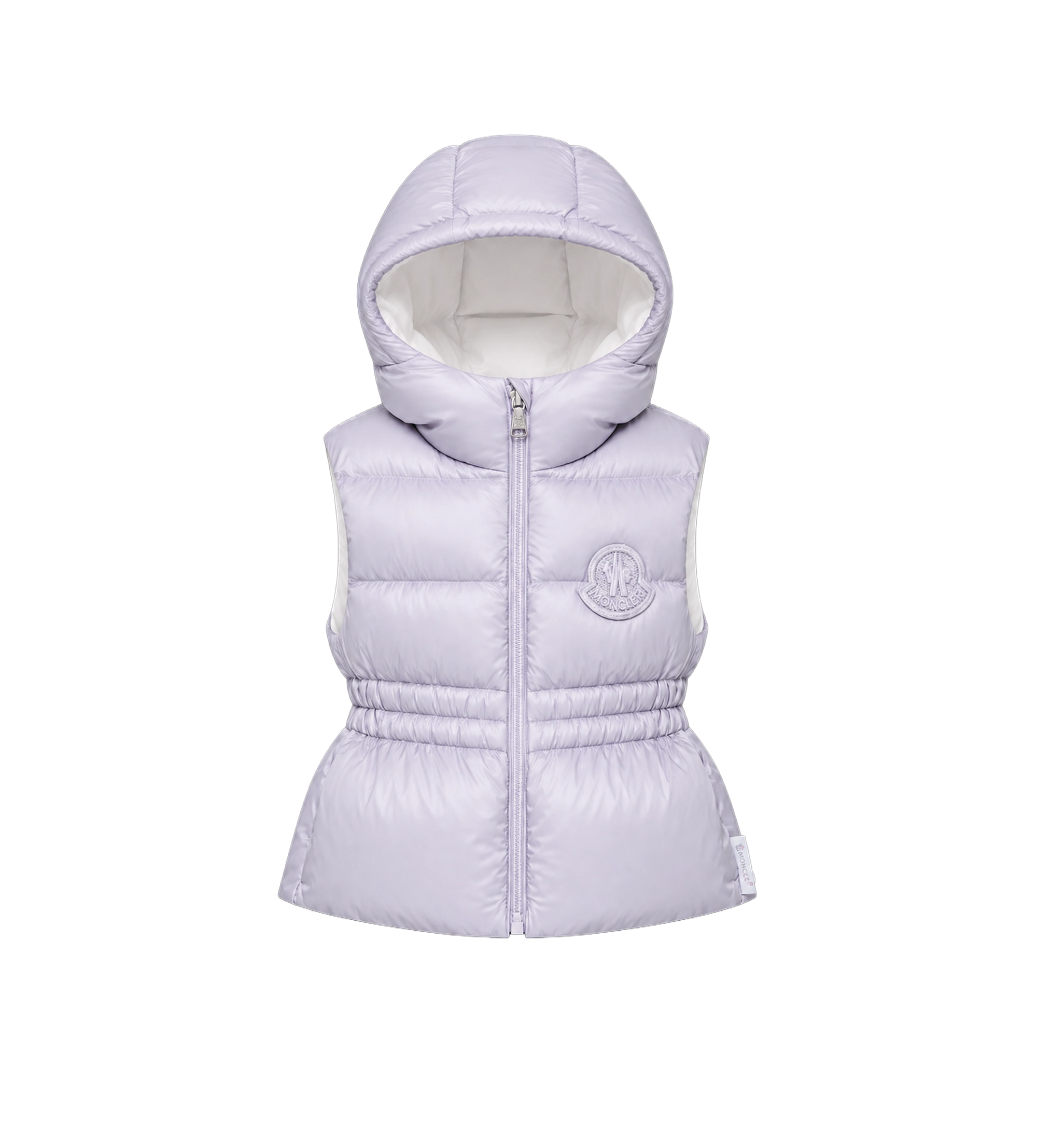Baby Una Hooded Down Gilet Lilac