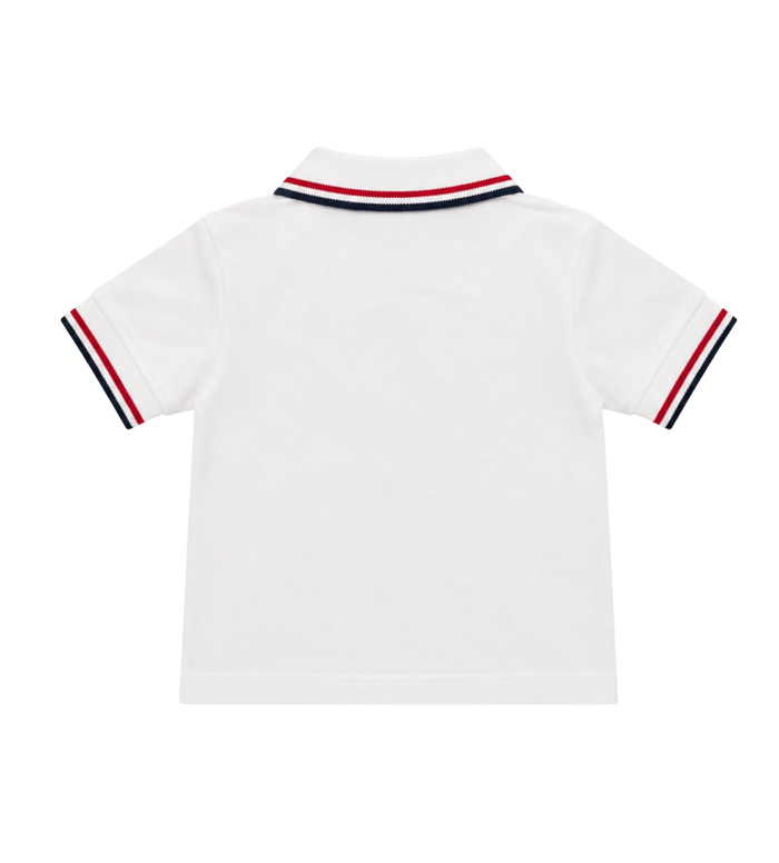 Baby Katoenen Piquet Logo Polo Wit