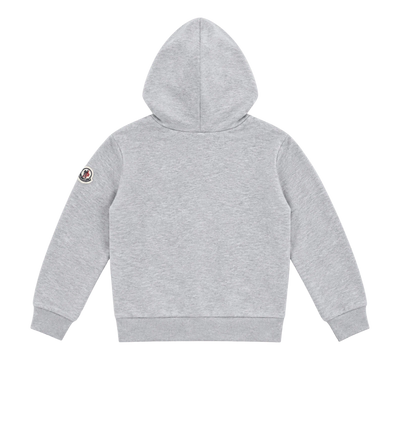 Kids Logo Cotton Hoodie Grey