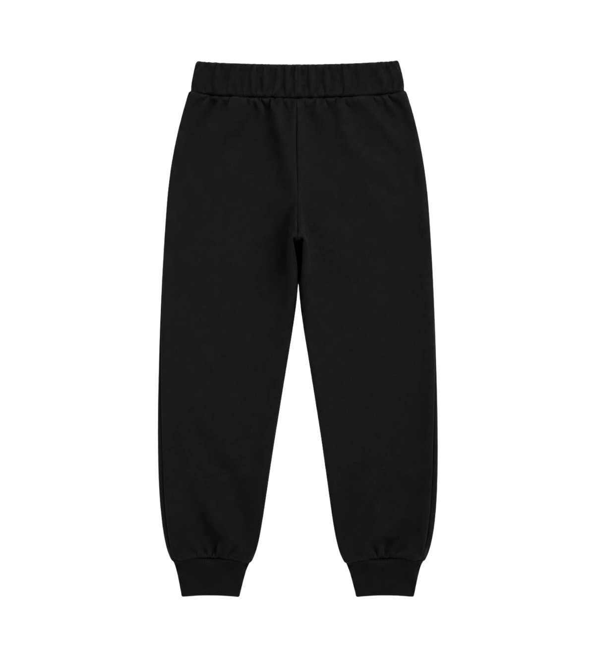Kids Katoenen trainingsbroek met geborduurd logo Zwart