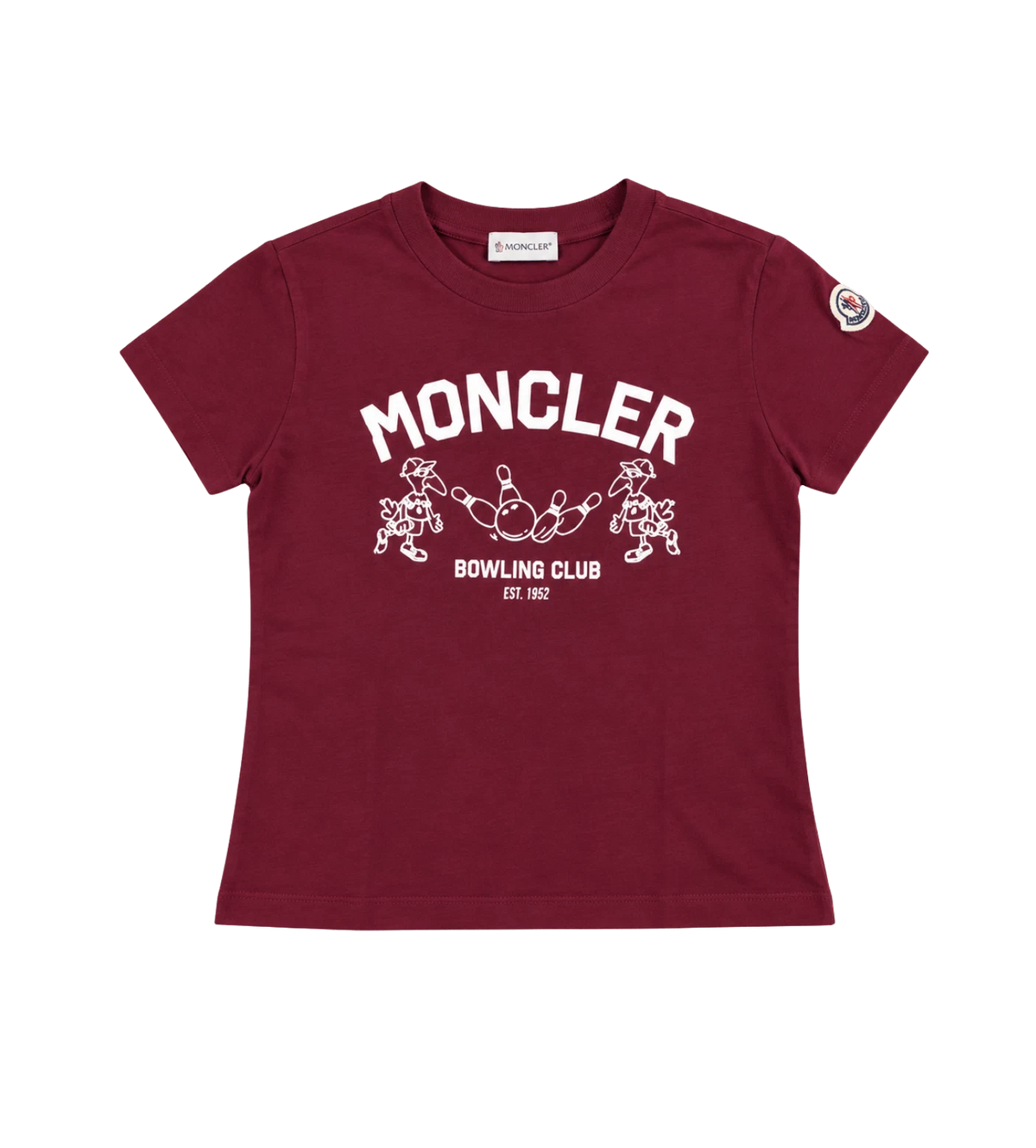 Kids Bowling Logo Katoenen T-shirt Bordeaux