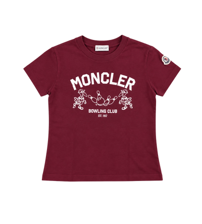 Kids Bowling Logo Katoenen T-shirt Bordeaux