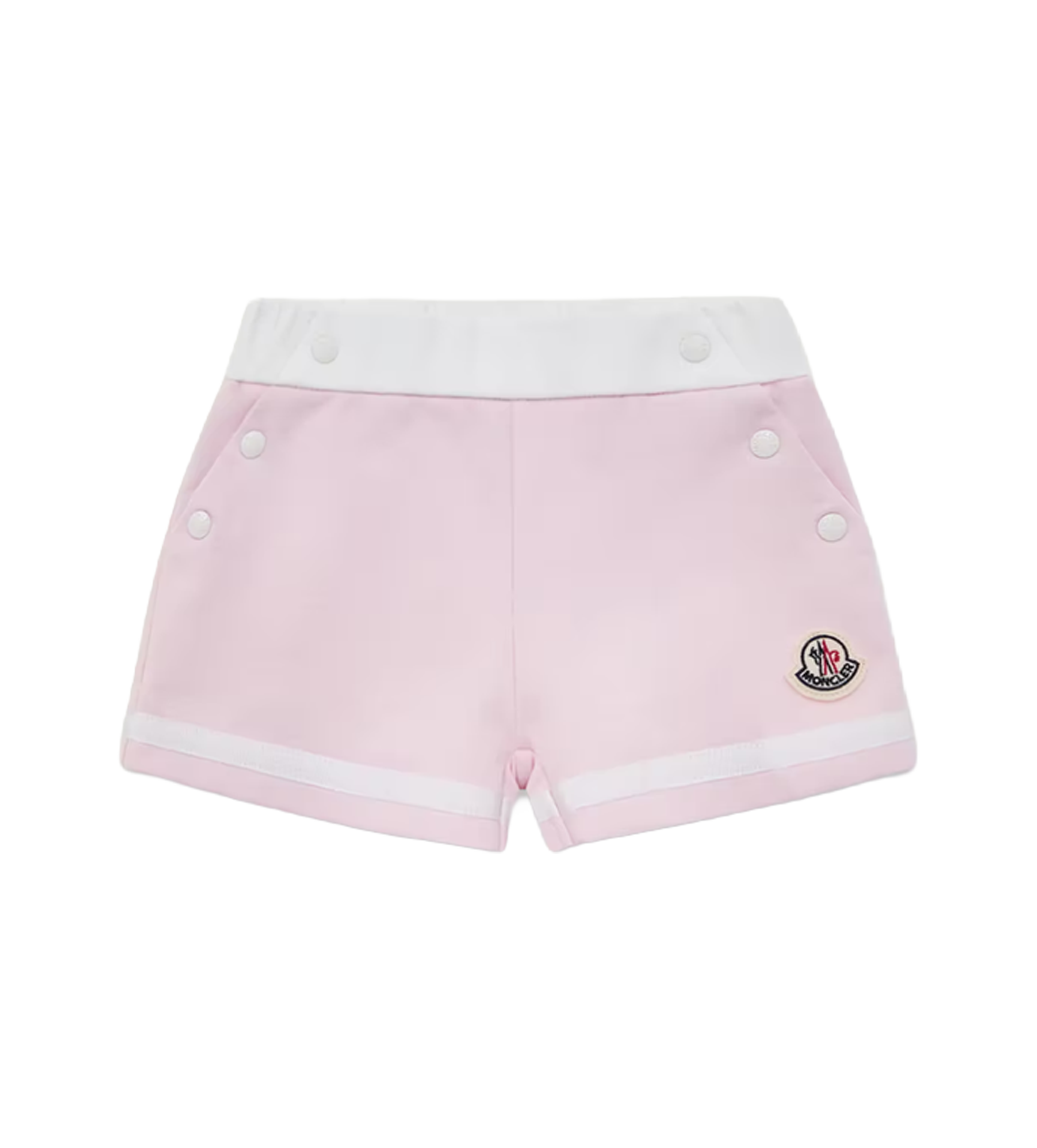 Moncler Enfant Logo Shorts in Pink