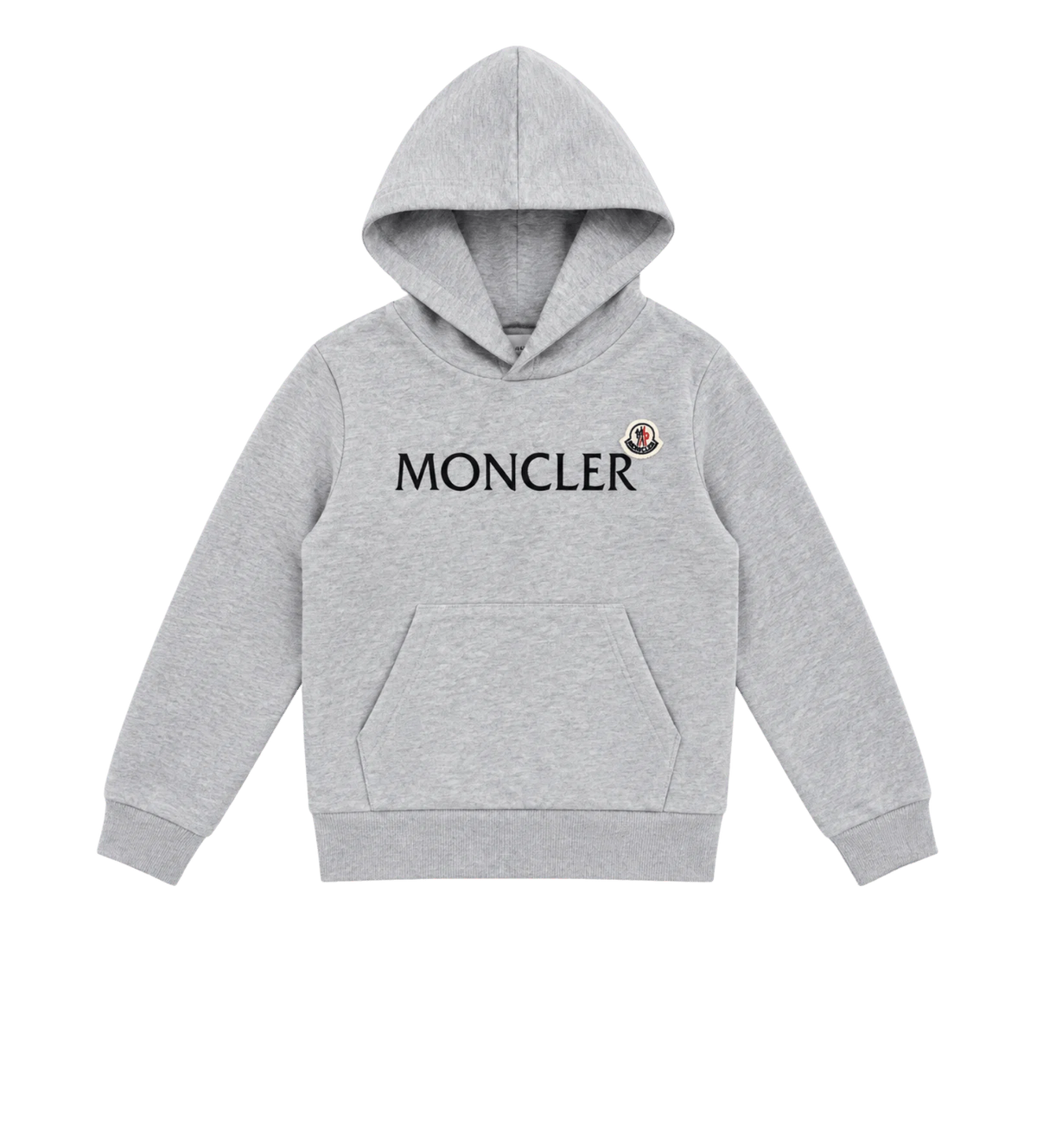 Kids Logo Cotton Hoodie Grey